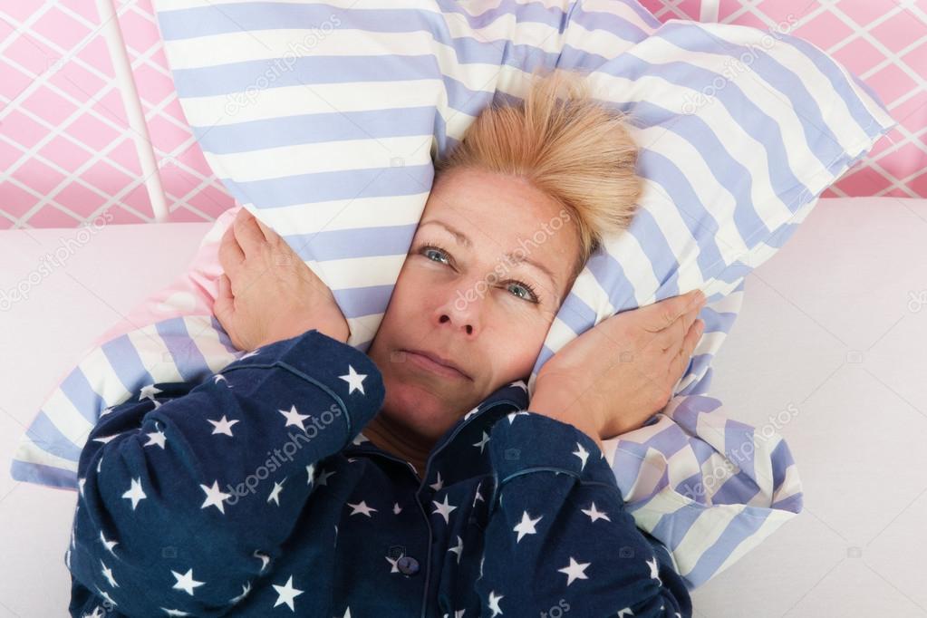 Mature woman with insomnia