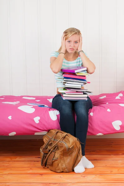 Too many homework — Stock Photo, Image