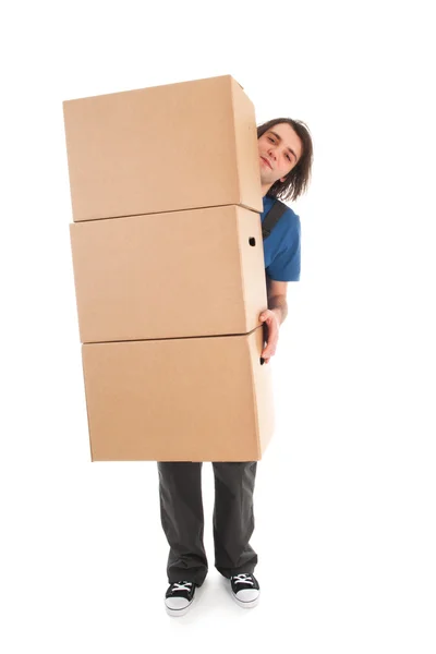 Mover mit Boxen — Stockfoto