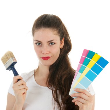 Portre genç yetişkin fırça ve örnekleri