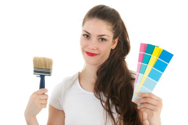 Portre genç yetişkin fırça ve örnekleri