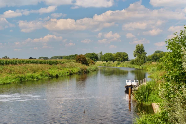 Dutch river in landscape — Stock Photo, Image