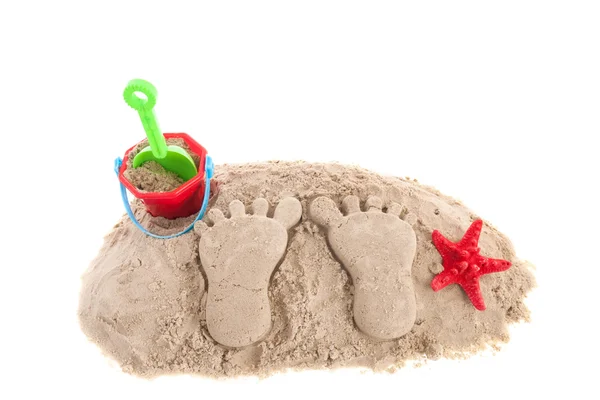 Füße im Sand — Stockfoto