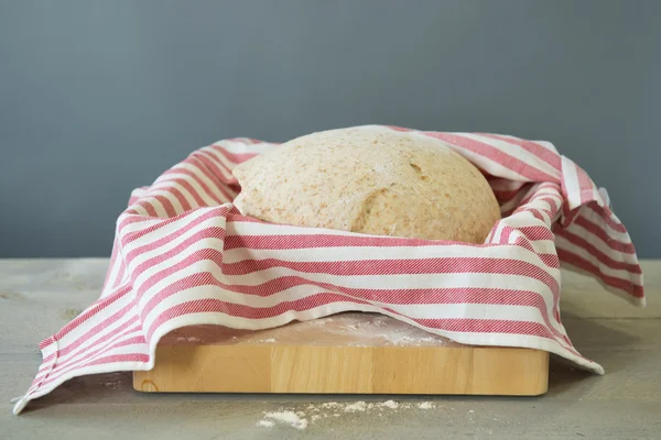 Rising bread dough — Stock Photo, Image