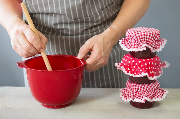 Preparing jam — Stock Photo, Image