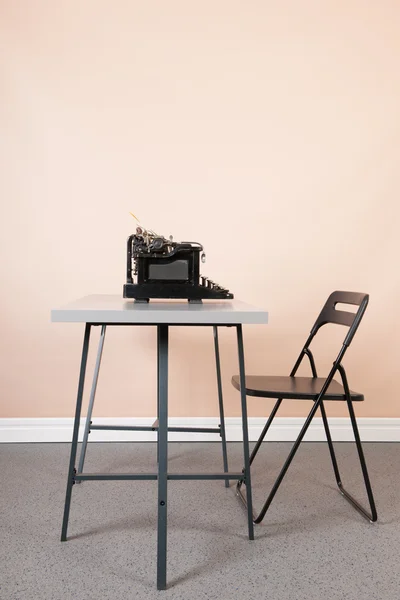Office with old black type writer — Stock Photo, Image