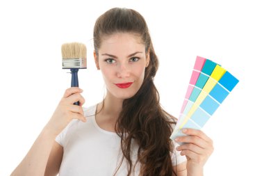 Portre genç yetişkin fırça ve örnekleri