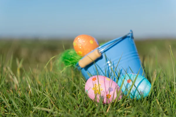 Chocolate easter eggs — Stock Photo, Image