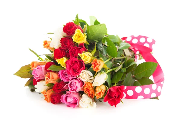 Bunter Strauß gemischter Rosen — Stockfoto