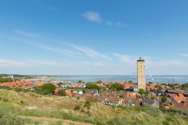 Village West-Terschelling in the Netherlands clipart