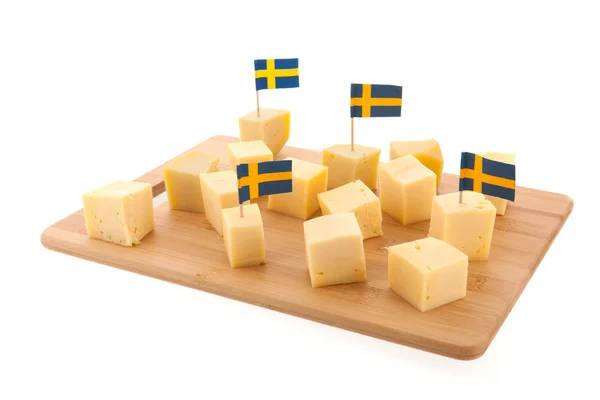 Swedish cheese snack — Stock Photo, Image