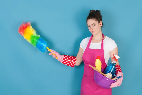 Mulher como esposa da casa — Fotografia de Stock