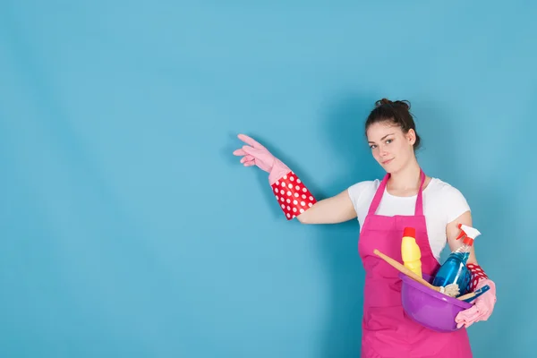 Vrouw als vrouw van het huis — Stockfoto