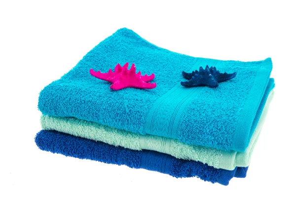 Blue towels — Stock Photo, Image