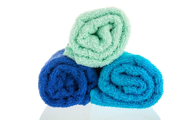 Blue towels — Stock Photo, Image