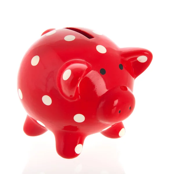 Red piggy bank — Stock Photo, Image