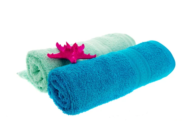 Blue towels — Stock Photo, Image