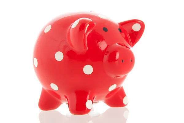 Red piggy bank — Stock Photo, Image
