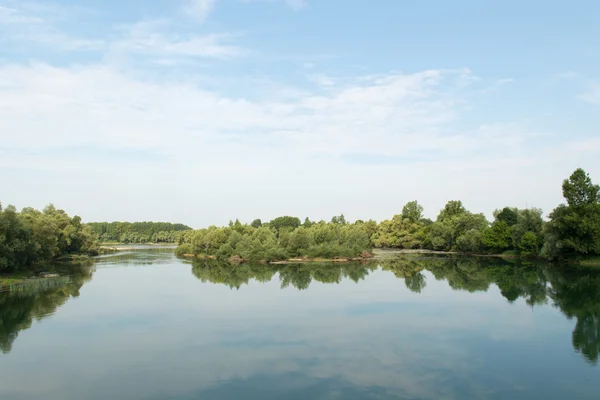 River the Doubs in France — Stock Photo, Image