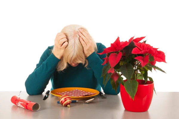 Allein mit Weihnachten — Stockfoto