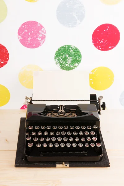 Vintage typewriter in interior — Stock Photo, Image