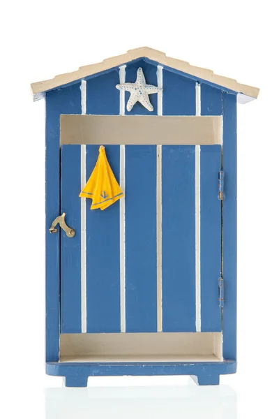 Blue beach hut — Stock Fotó