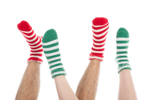Boże Narodzenie zabawa z nóg — Zdjęcie stockowe