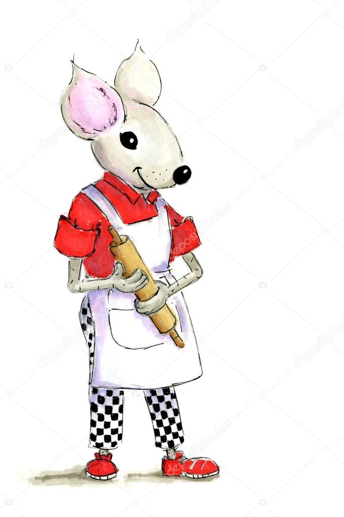 Illustration cook mouse