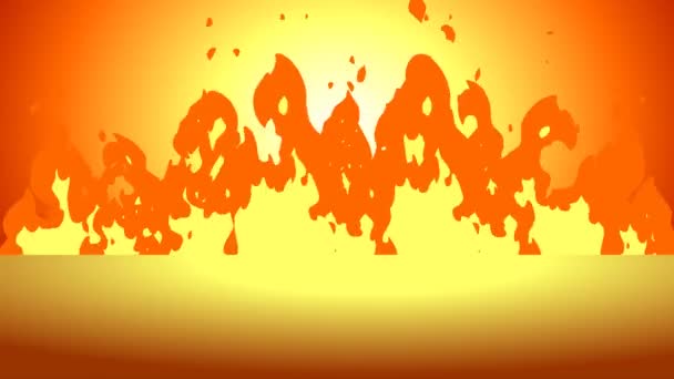 Dynamic Anime Fire Background - Stock Motion Graphics