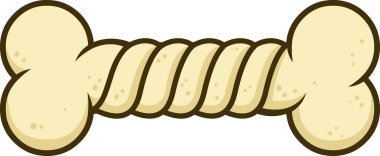 köpek kemiği vektör illüstrasyonu 