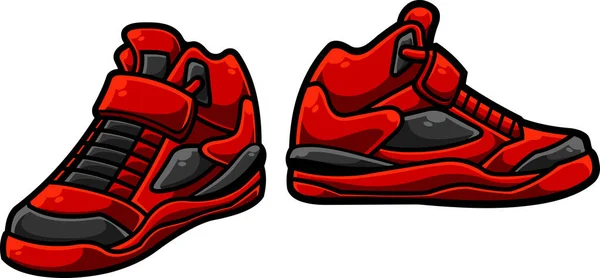 Zapatos Zapatillas Vector Ilustración — Vector de stock