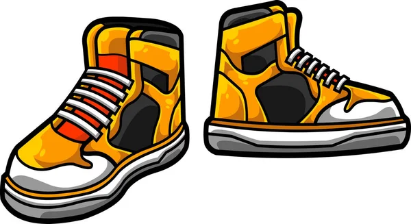 Zapatos Zapatillas Vector Ilustración — Vector de stock