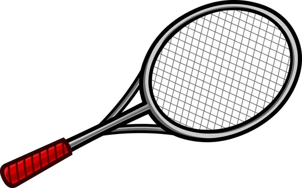 Illustration Vectorielle Raquette Tennis — Image vectorielle
