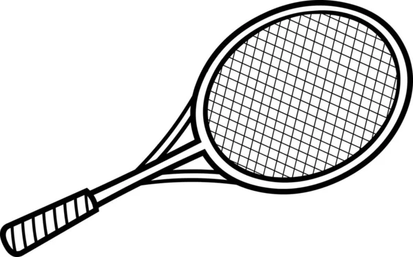 Raqueta Tenis Vector Ilustración — Archivo Imágenes Vectoriales