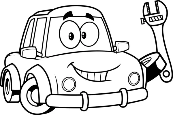 Vector Illustratie Van Cartoon Auto — Stockvector