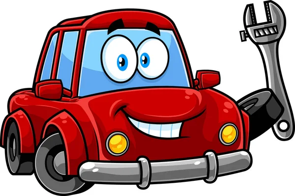 Vector Illustration Cartoon Car — Stock Vector