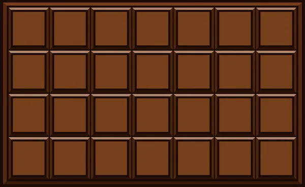 Tecknad Brown Chocolate Bar Raster Hand Tecknad Illustration Isolerad Transparent — Stock vektor