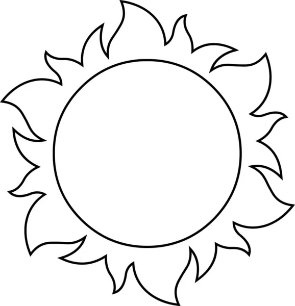 Icône Soleil Illustration Vectorielle — Image vectorielle