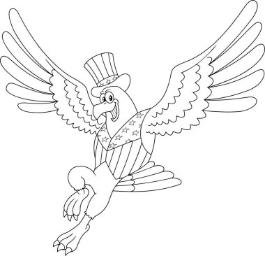 Kanatlı bir meleğin vektör çizimi