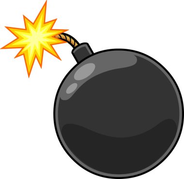 Bomba ikonu. ağ için dinamit vektör simgelerinin karikatür çizimi