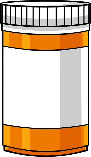 Ilustração Vetorial Fundo Para Frasco Medicamento — Vetor de Stock