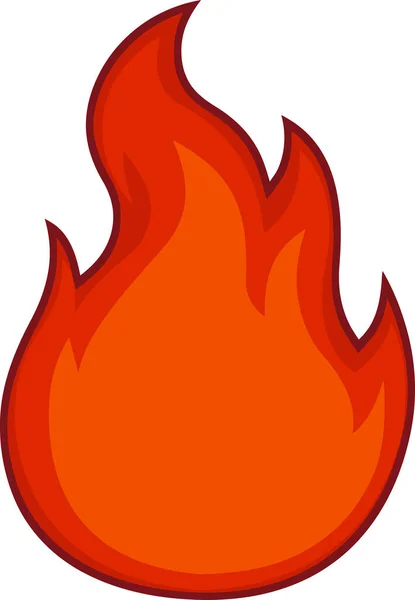 Vector Illustration Isolated Fire Emoji — Stock Vector