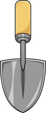 Metal tirbuşonlu bir illüstrasyon, vektör simgesi