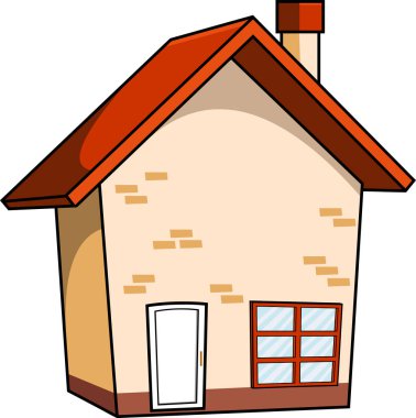 Ev. Web simgesi basit illüstrasyon