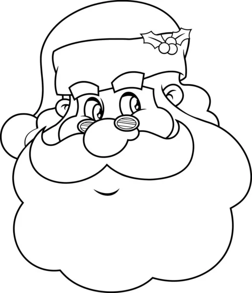 Zeichentrickvektorillustration Des Weihnachtsmannes — Stockvektor