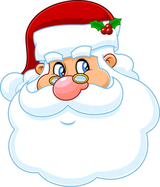 Cartoon Vector Illustratie Van Santa — Stockvector