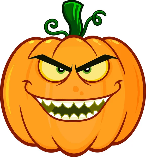 Halloween Calabaza Con Una Sonrisa — Vector de stock