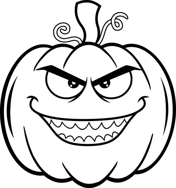 Happy Halloween Pumpkin Smile — Stock Vector