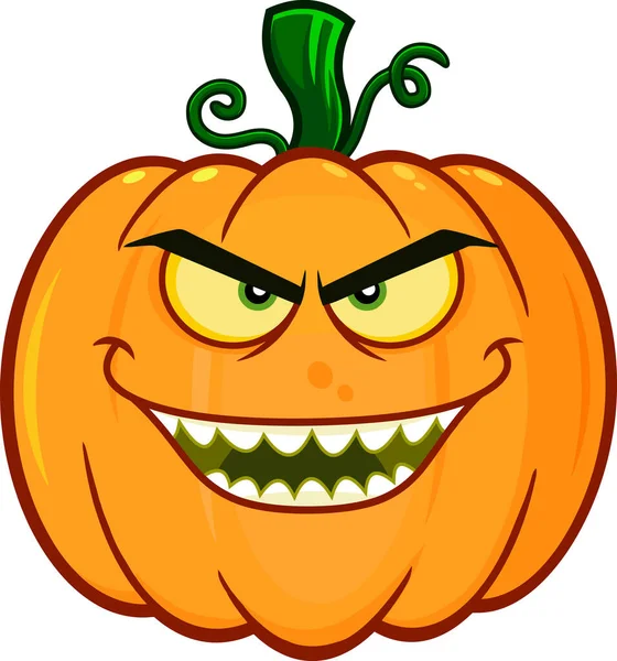 Zucca Halloween Con Sorriso — Vettoriale Stock
