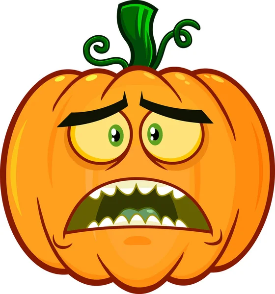 Halloween Abóbora Desenho Animado Personagem Ilustração —  Vetores de Stock